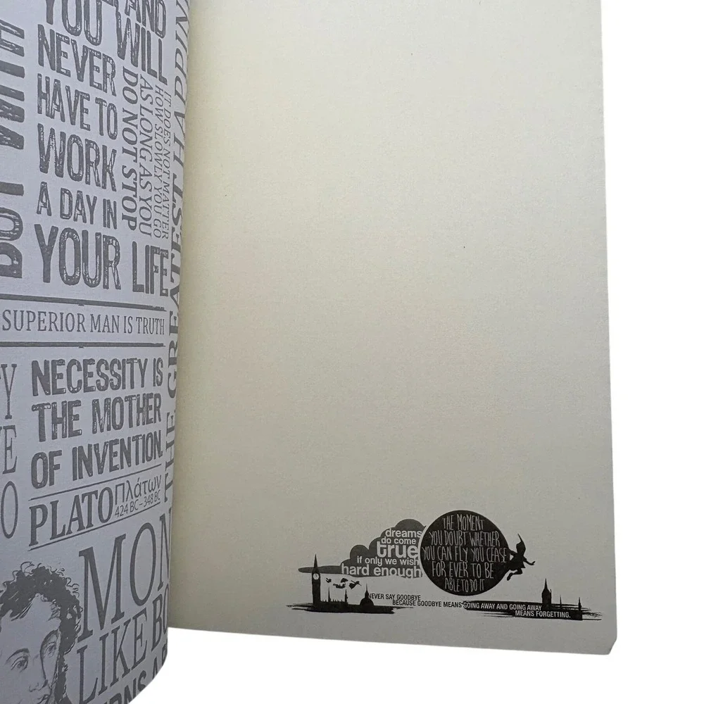 Publikum Art The Adventures of Pinocchio Hardcover Lined Journal Literary Quotes